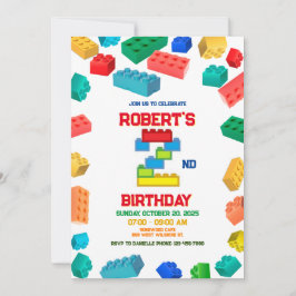 第2建物ブロック誕生日、建物パーティー 招待状