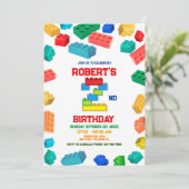第2建物ブロック誕生日、建物パーティー 招待状 (スタンド正面)