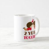第2彼女のための記念日のギフト コーヒーマグカップ (正面右)