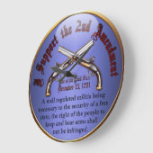 第2改正を支持する ラージ壁時計 (傾斜)