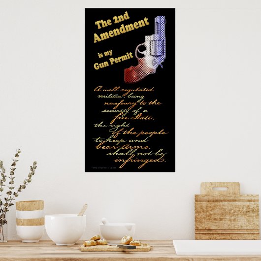 第2改正ガン許可状 ポスター (キッチン)