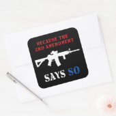 第2改正ステッカー スクエアシール (封筒)