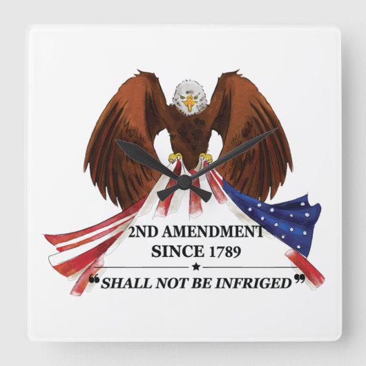 第2改正装飾用クッション スクエア壁時計 (正面)