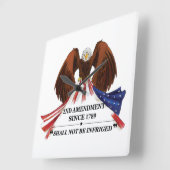 第2改正装飾用クッション スクエア壁時計 (傾斜)