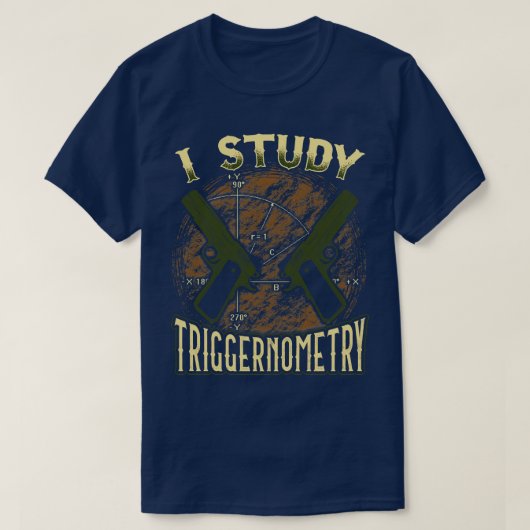 第2改正Gun Rights I勉強のトリガー Tシャツ (デザイン正面)
