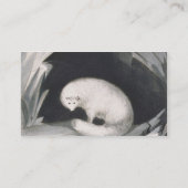 「第2旅行の物語からのホッキョクギツネ、 名刺 (裏面)