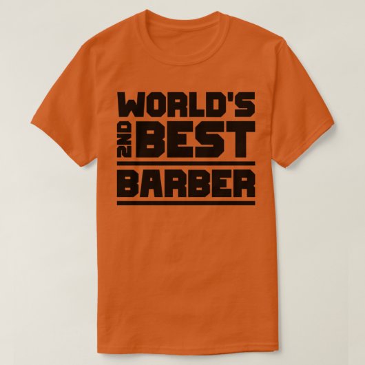 第2最高の理容師 Tシャツ (デザイン正面)