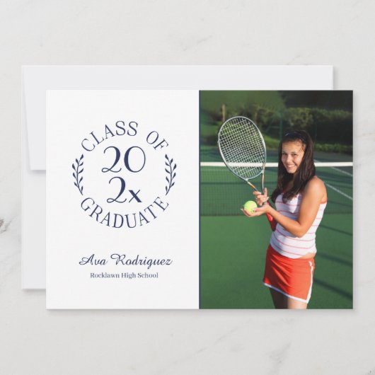 第2期クラシック修士号写真海軍卒業式 案内状 (正面)