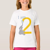 第2期グレイモダンウミニマルゾウTシャツ Tシャツ (正面)