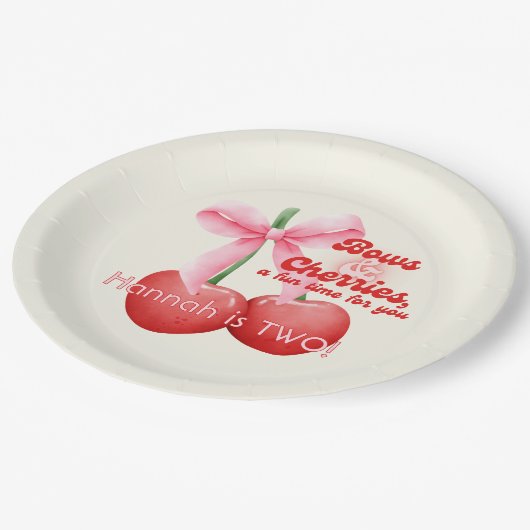 第2期コケットさくらんぼがバブルレターを発行 ペーパープレート (アングル)