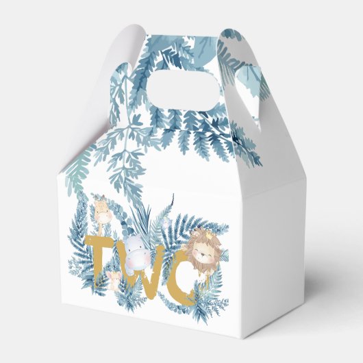 第2期サファリアニマルエキゾチックパーソナライズされた フェイバーボックス (正面サイド)