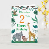 第2期バースデーアニマルカード カード (黄色い花)