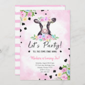 第2期バースデーカウズ招待状 招待状 (正面/裏面)