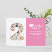 第2期バースデーガール第2カスタム期フォトコラージュ 招待状 (スタンド正面)