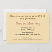 第2期バースデートラックパーティの招待状 招待状 (裏面)