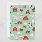 第2期バースデーファームアニマルズオインクバキッズモーズ 招待状 (裏面)