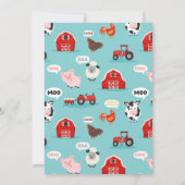 第2期バースデーファームアニマルズオインクバキッズモーズ 招待状 (裏面)