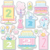 第2期パステルかわいらしケーキとプレゼント シール (正面)