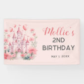 第2期ピンクプリンセス城バルーン 横断幕 (横)