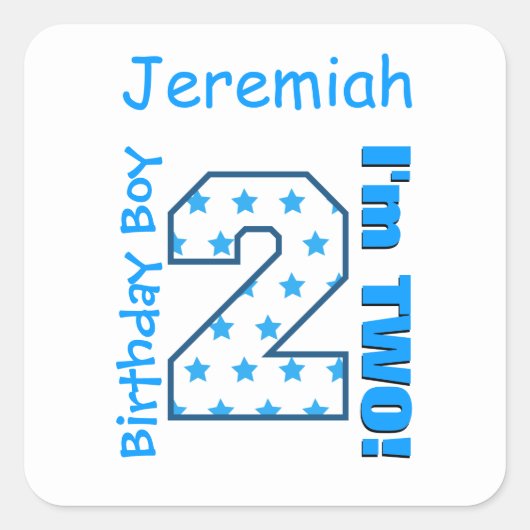 第2期ボーイスターズ名前をカスタムするV006Z スクエアシール (正面)