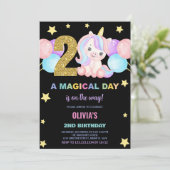 第2期ユニコーン誕生日招待状 招待状 (スタンド正面)