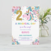 第2期ユニコーン誕生日招待状 招待状 (スタンド正面)