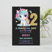 第2期ユニコーン誕生日招待状 招待状 (スタンド正面)