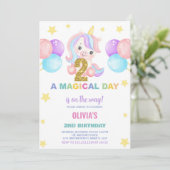 第2期ユニコーン誕生日招待状 招待状 (スタンド正面)