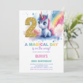 第2期ユニコーン誕生日招待状 招待状 (スタンド正面)