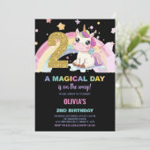 第2期ユニコーン誕生日招待状 招待状 (スタンド正面)