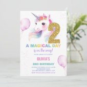 第2期ユニコーン誕生日招待状 招待状 (スタンド正面)