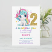 第2期ユニコーン誕生日招待状 招待状 (スタンド正面)