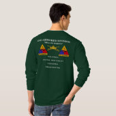 第2機甲師団の長袖のティー Tシャツ (裏面フル)