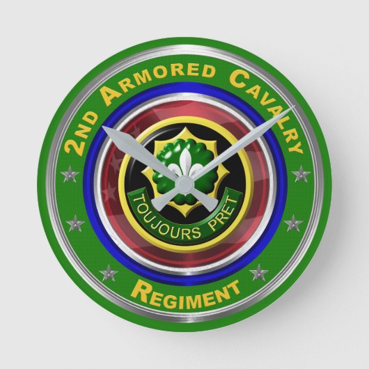 第2機甲騎兵の記念碑 ラウンド壁時計 (正面)