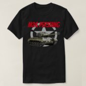 第2次世界大戦と韓国戦争アメリカM26パーシェンタンクボーイズK Tシャツ (デザイン正面)
