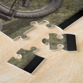 第2次世界大戦のカナダのモーターバイクのノルマンディーフランスのパズル ジグソーパズル (側面)