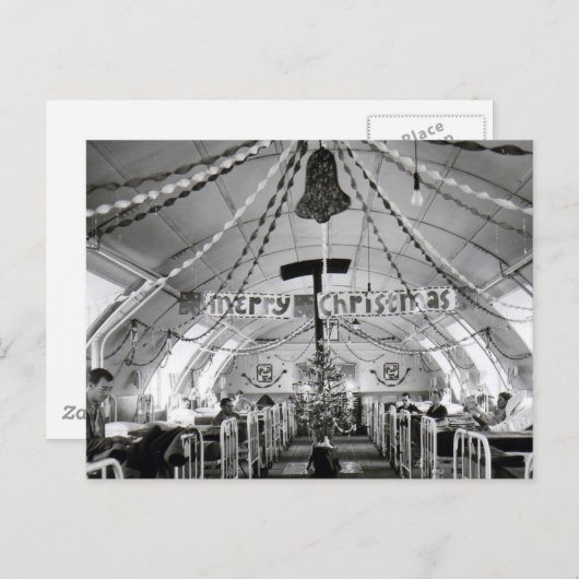 第2次世界大戦のクリスマス シーズンポストカード (正面/裏面)