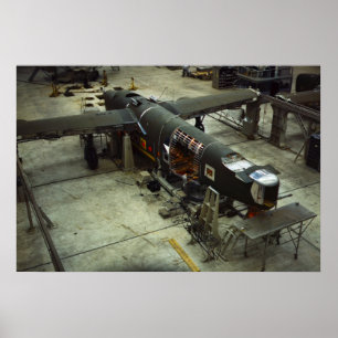 第2次世界大戦の飛行機の工場、40年代 ポスター