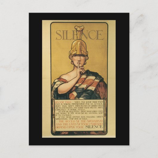 第2次世界大戦を黙認 ポストカード (正面)