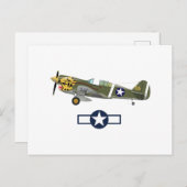 第2次世界大戦アメリカ航空機 ポストカード (正面/裏面)