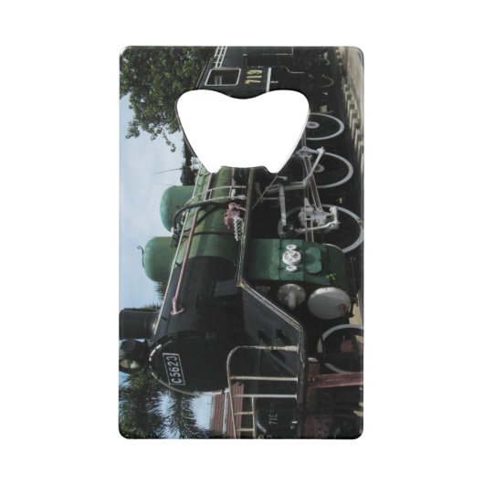 第2次世界大戦スチームトレインザリバークワイブリッジ クレジットカード栓抜き (正面)