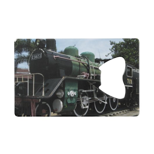 第2次世界大戦スチームトレインザリバークワイブリッジ クレジットカード栓抜き (正面(横))