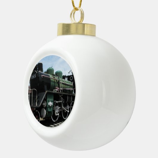 第2次世界大戦スチームトレインザリバークワイブリッジ セラミックボールオーナメント (右)