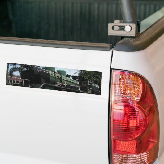 第2次世界大戦スチームトレインザリバークワイブリッジ バンパーステッカー (トラック上)