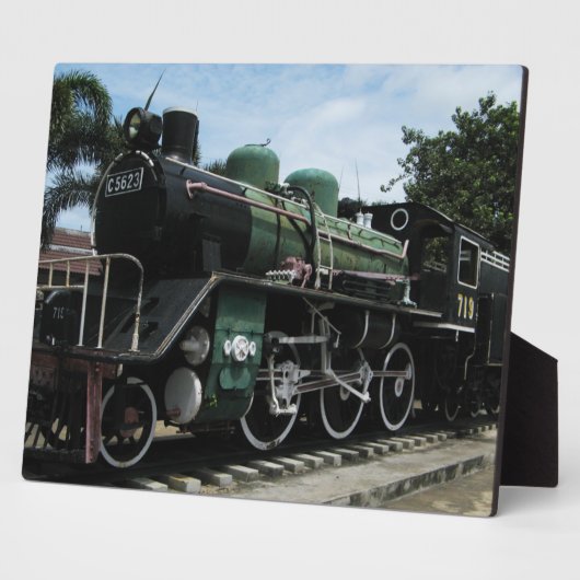 第2次世界大戦スチームトレインザリバークワイブリッジ フォトプラーク (側面)