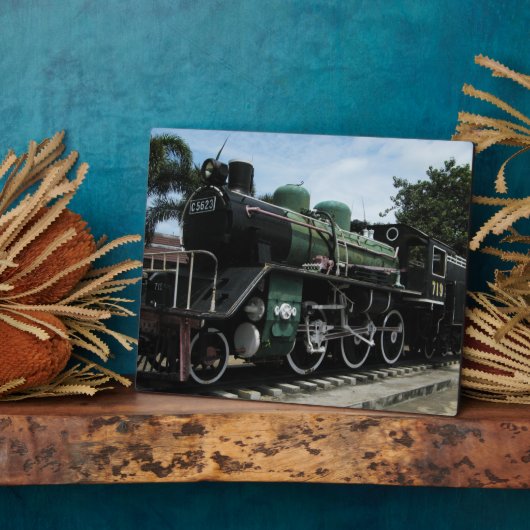 第2次世界大戦スチームトレインザリバークワイブリッジ フォトプラーク (側面)