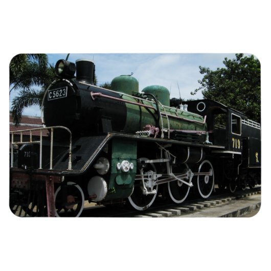 第2次世界大戦スチームトレインザリバークワイブリッジ マグネット (横)