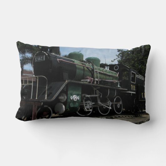 第2次世界大戦スチームトレインザリバークワイブリッジ ランバークッション (裏面)