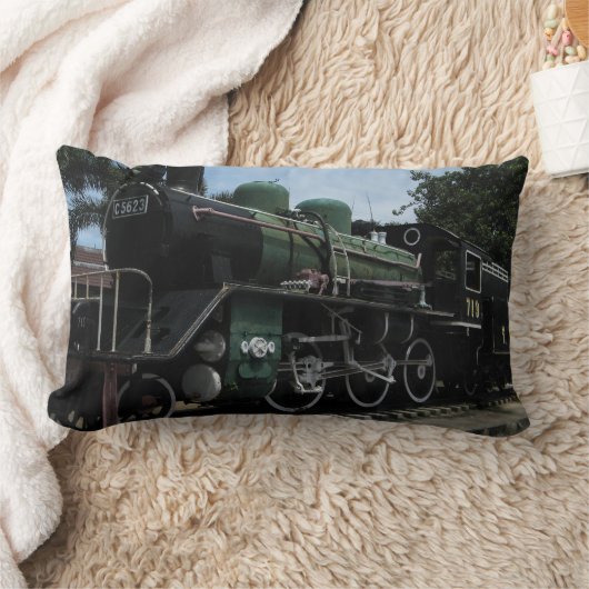 第2次世界大戦スチームトレインザリバークワイブリッジ ランバークッション (ブランケット)