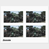 第2次世界大戦スチームトレインザリバークワイブリッジ 長方形シール (シート)